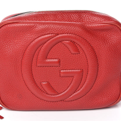 Gucci Pebbled Calfskin Small Soho Disco Bag Tabasco Red 19 of 19