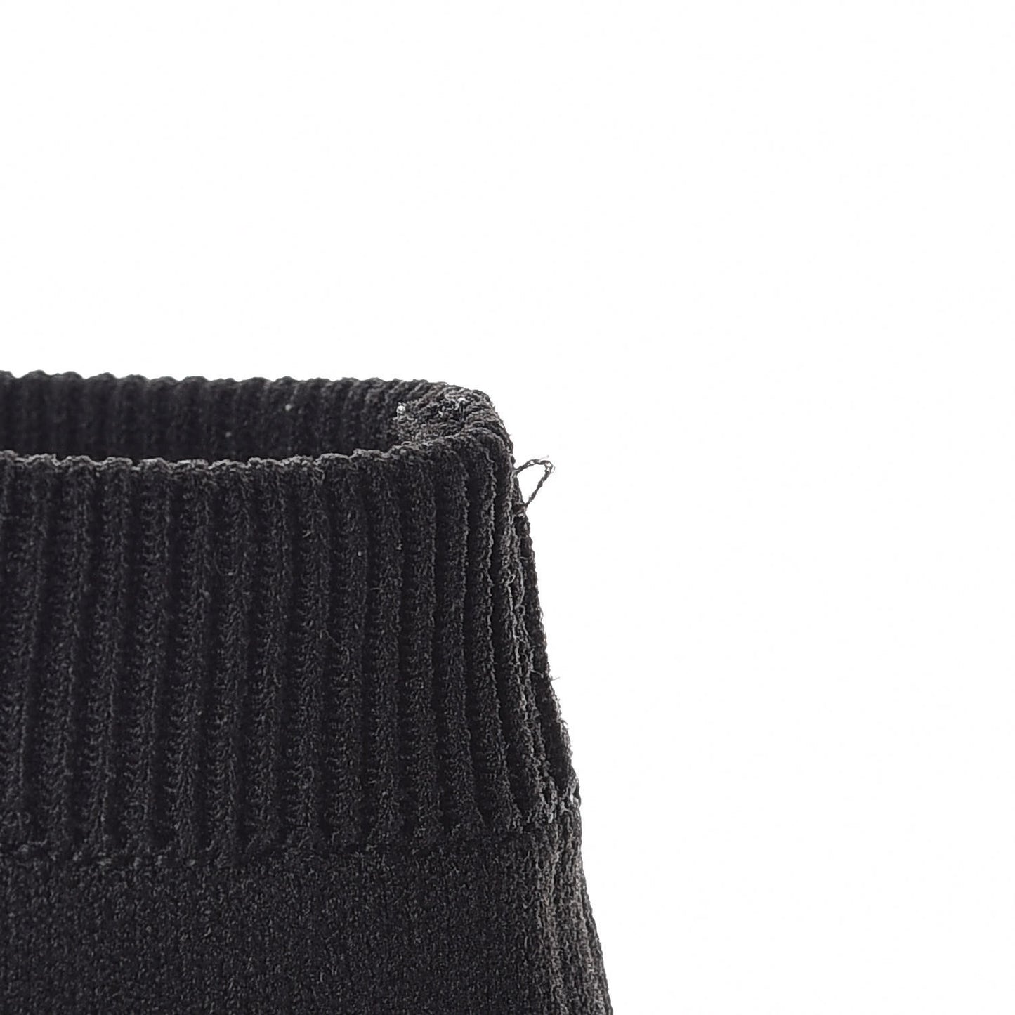 Patent Calfskin Candy Sock Ankle Boots 40 Black