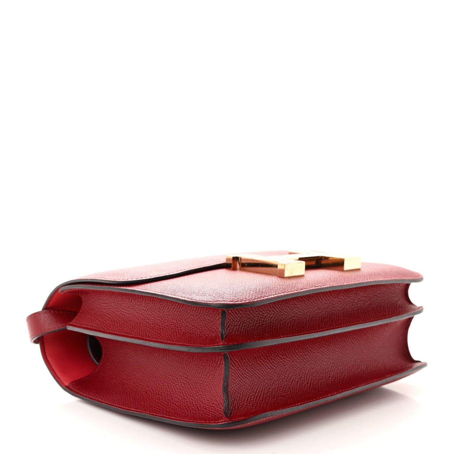 Hermes Epsom Enamel Constance 24 Rouge Grenat 4 of 13