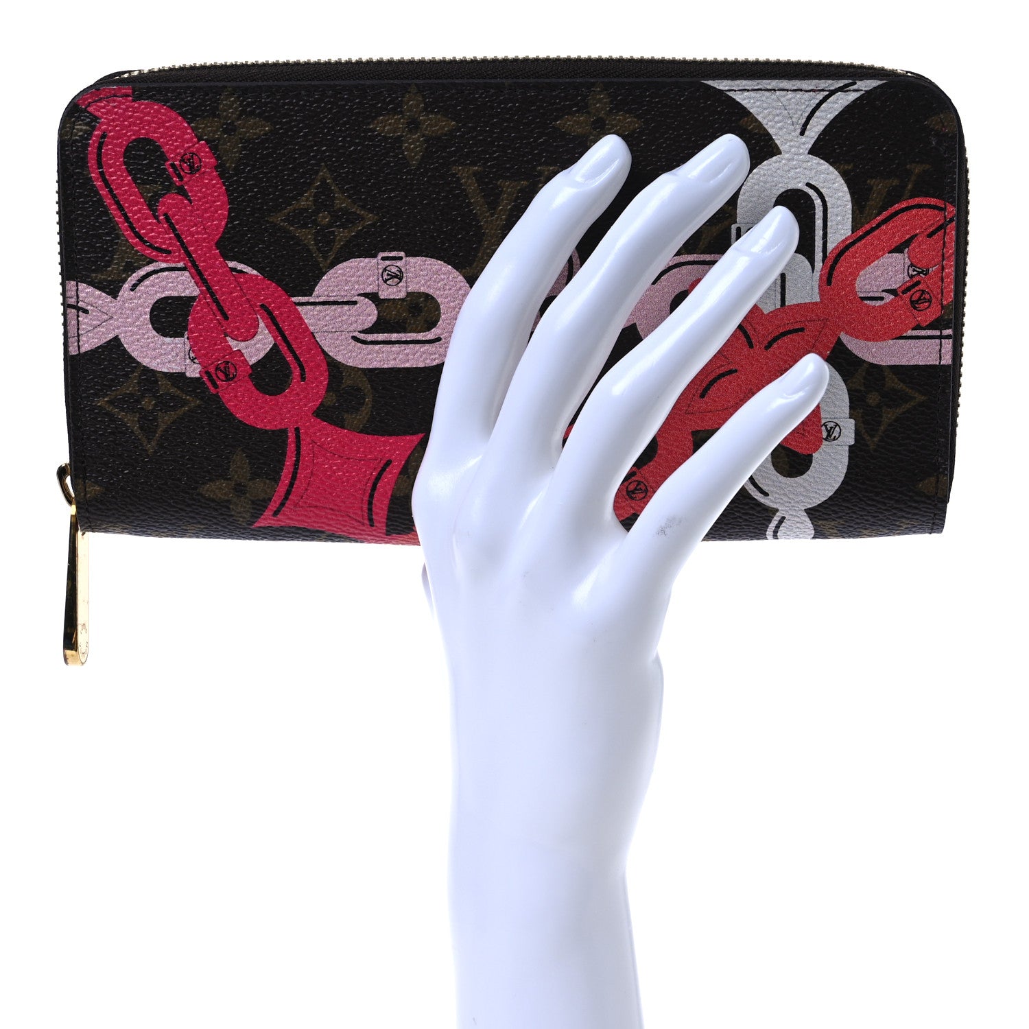 Louis Vuitton Monogram Bay Zippy Wallet Rose Ballerine Poppy 2 of 10