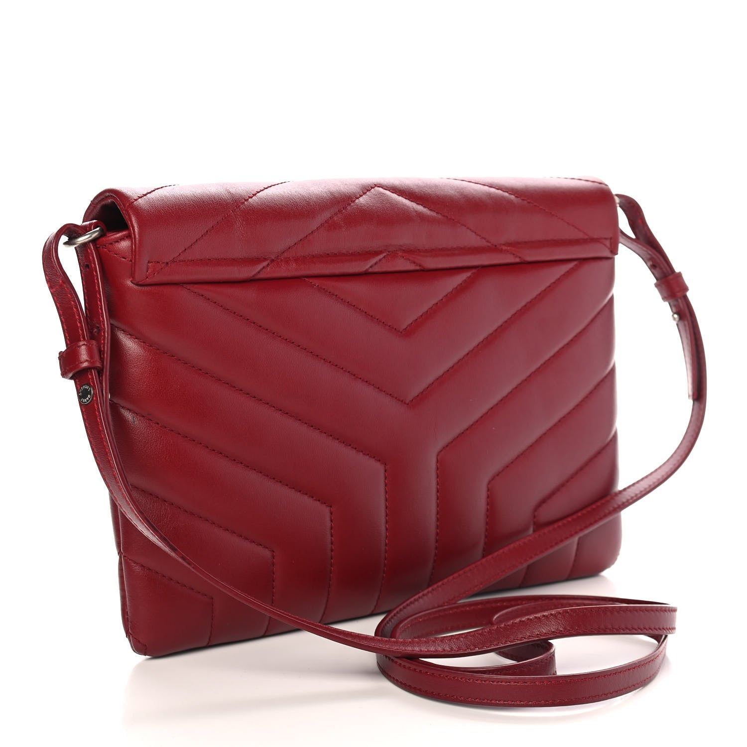 Saint Laurent Calfskin Y Quilted Monogram Loulou Flap Bag Palissandre 3 of 10