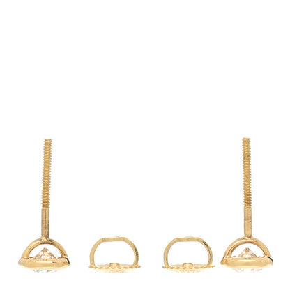 Tiffany 18K Yellow Gold Diamond .56ctw Elsa Peretti Diamonds By The Yard Earrings 3 of 5