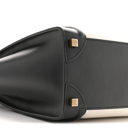 Celine Shrunken Lambskin Micro Bi-Color Luggage Black White 9 of 13