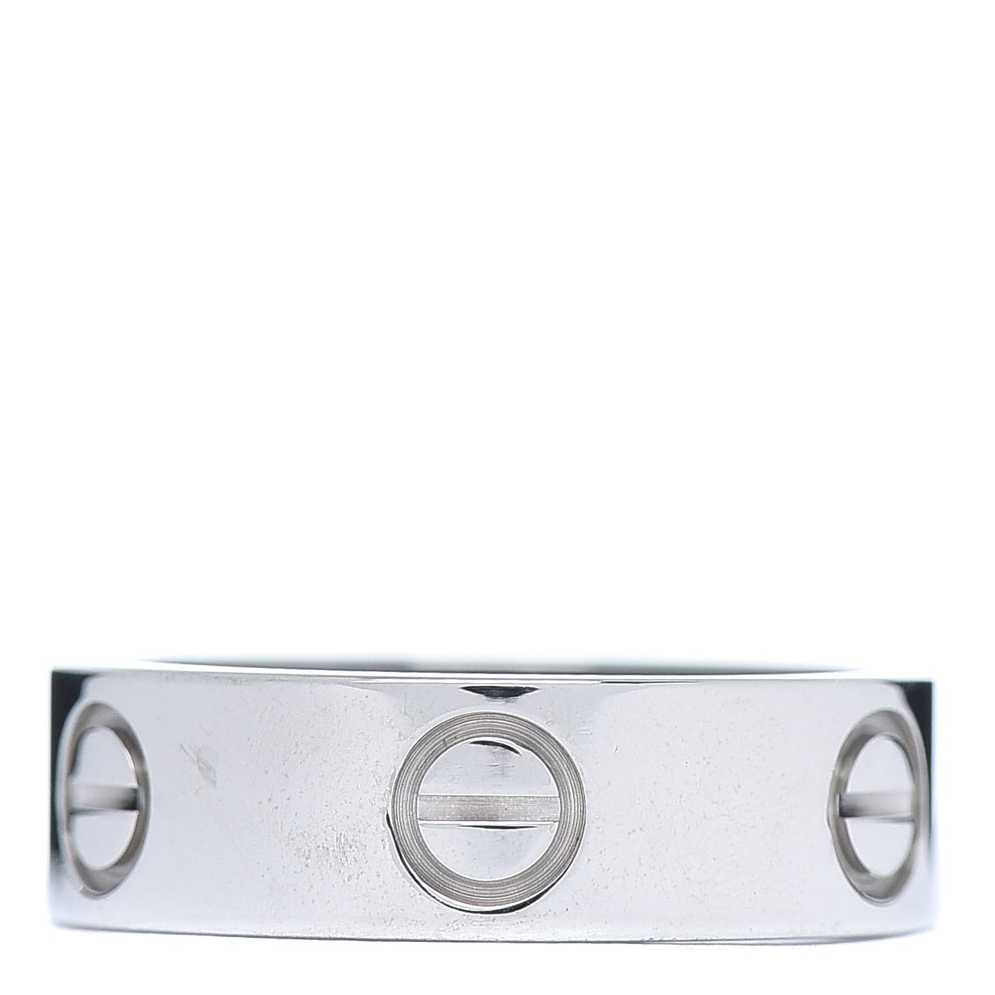 18K White Gold 5.5mm LOVE Ring 50 5.25