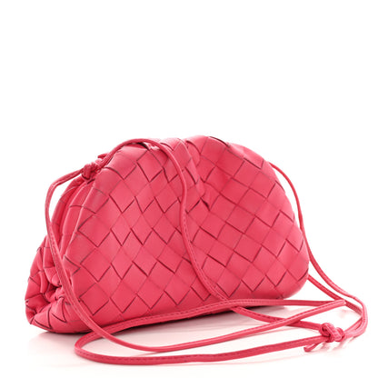 Bottega Veneta Nappa Intrecciato The Mini Pouch Rosa Shock 3 of 12