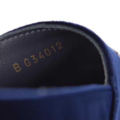 Chanel Velvet Logo Espadrilles 38 Navy Black 8 of 10