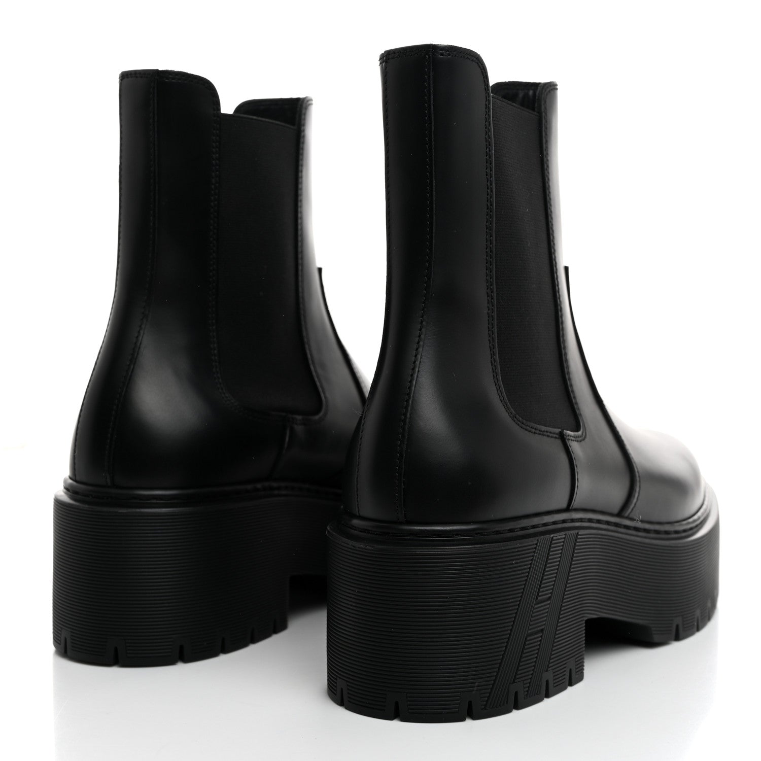 Hermes Calfskin Harrow Ankle Boots 37.5 Black 4 of 9
