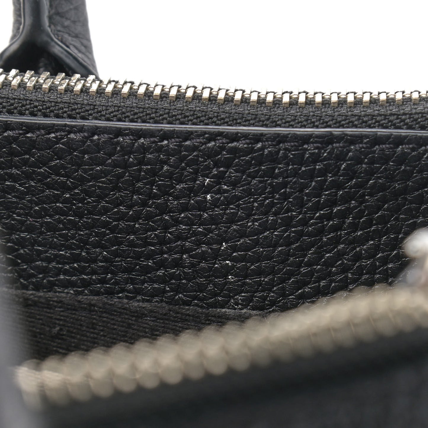 Textured Calfskin Medium Incognito Satchel Black