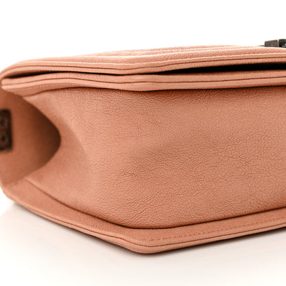 Chanel Caviar Quilted Medium Boy Flap Light Brown 9 of 10