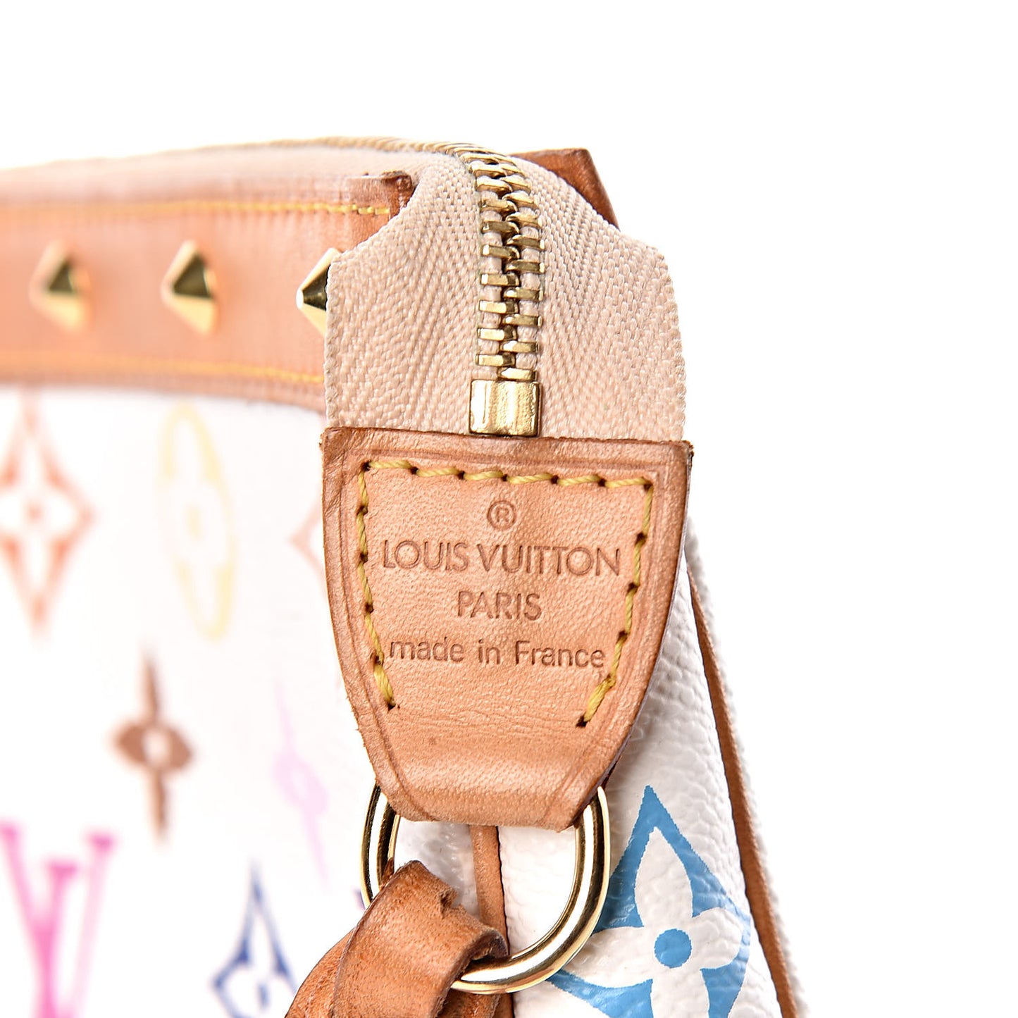 Monogram Multicolor Pochette Accessories White