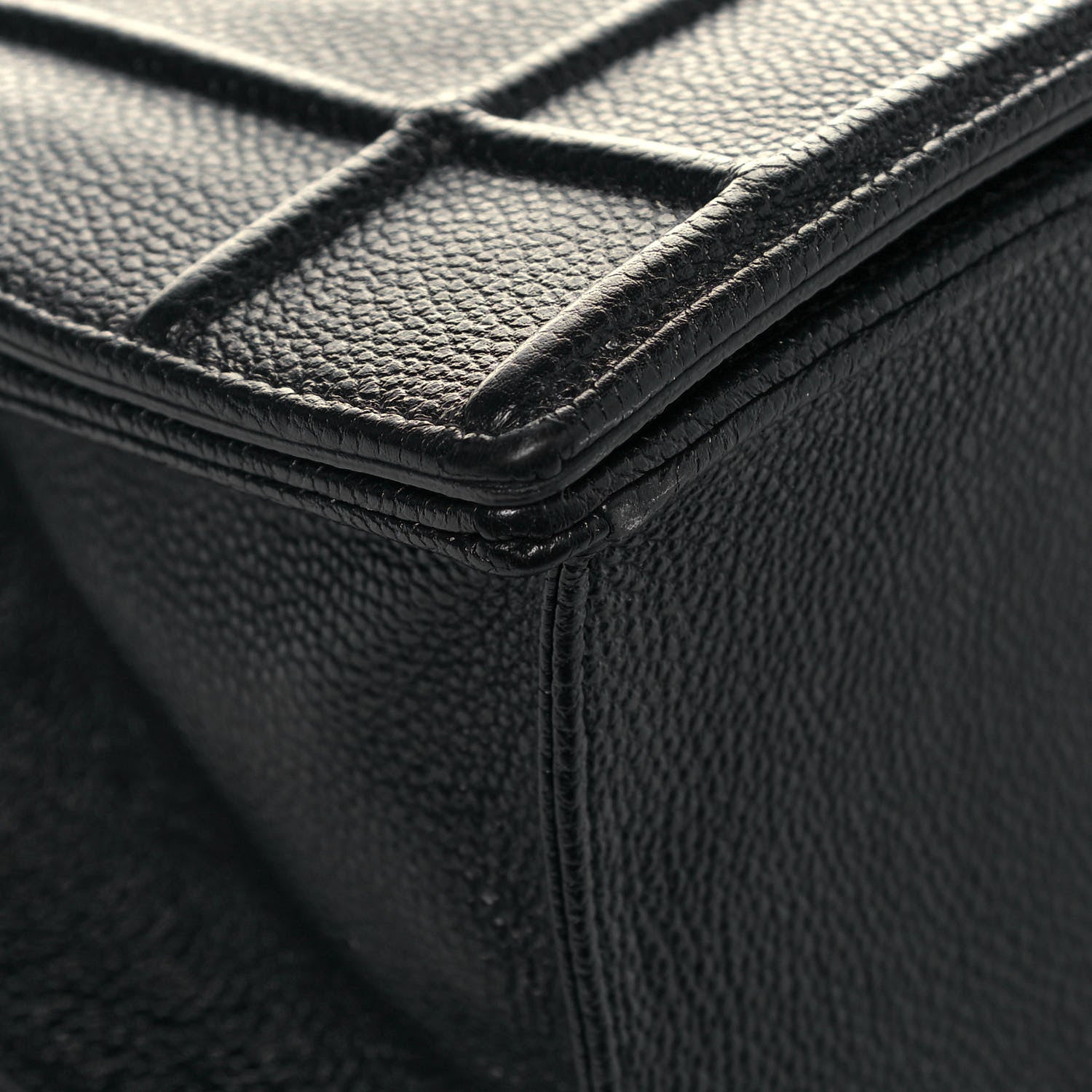 Christian Dior Grained Calfskin Medium Diorama Flap Bag Black 8 of 18