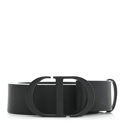 Christian Dior Ultra Matte Calfskin 35mm Montaigne Belt 85 Black 1 of 7