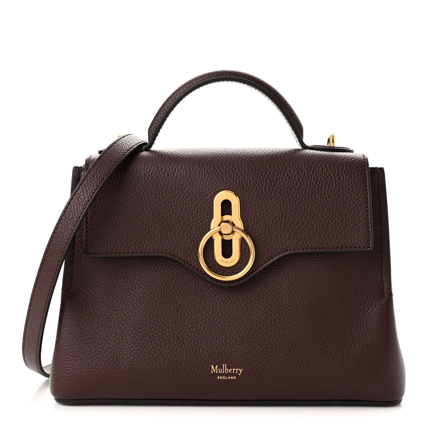 Small Classic Grain Calfskin Mini Seaton Oxblood