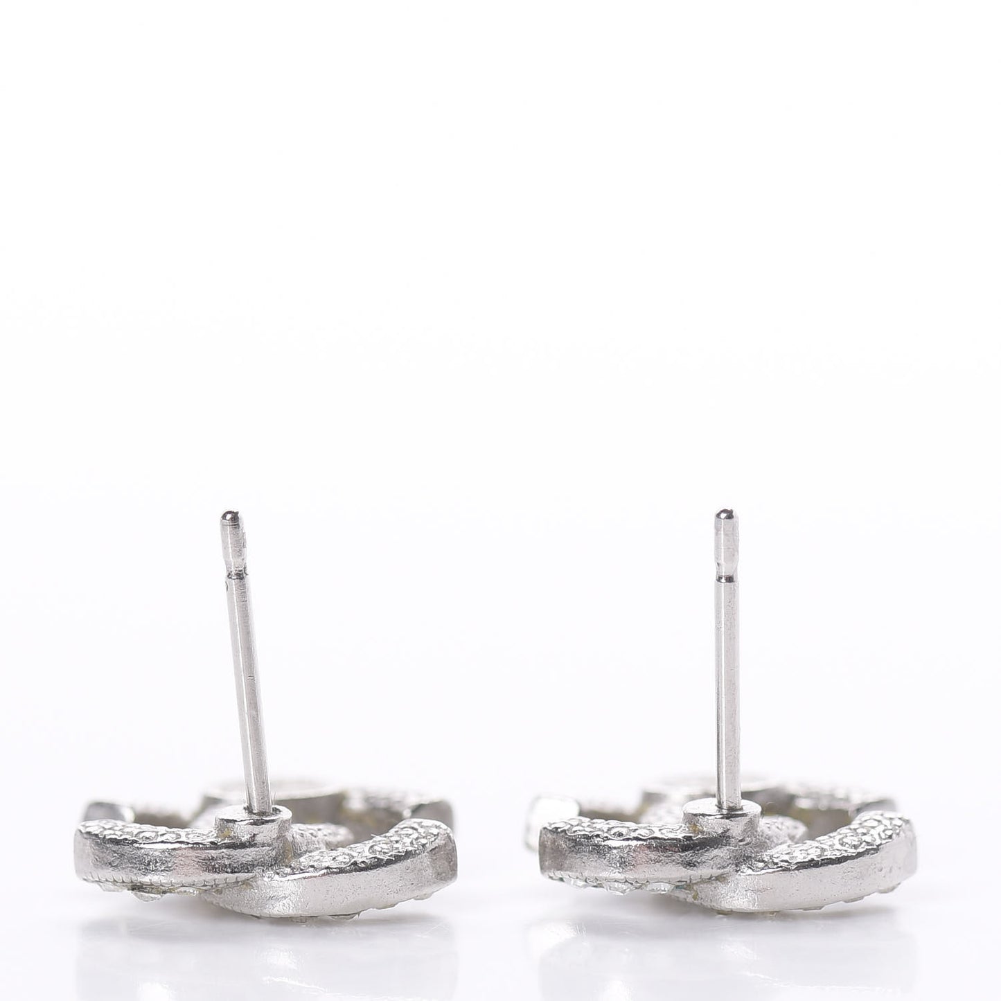Crystal Mini Timeless CC Earrings Silver