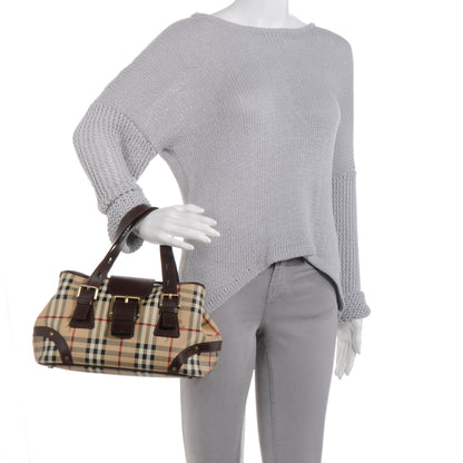 Burberry Haymarket Check Buckle Satchel 2 of 9