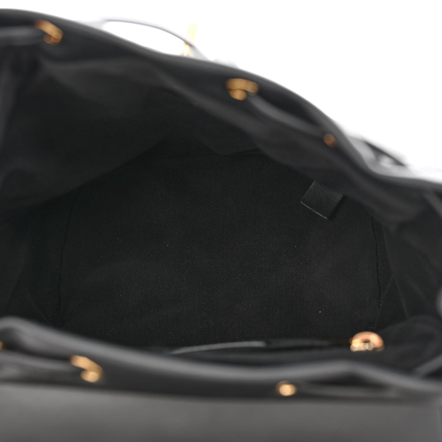 Calfskin Chevron Quilted Small Urban Spirit Backpack Black