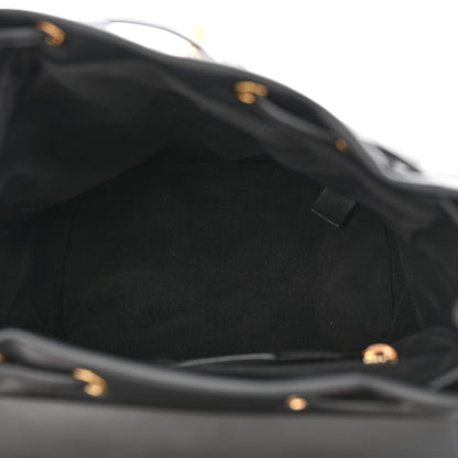 Chanel Calfskin Chevron Quilted Small Urban Spirit Backpack Black 5 of 15