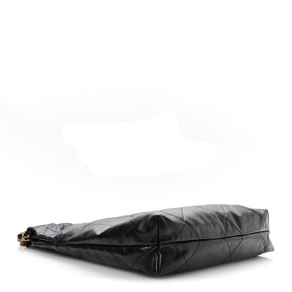 Chanel Shiny Calfskin Quilted Small Chanel 22 Black 5 of 11