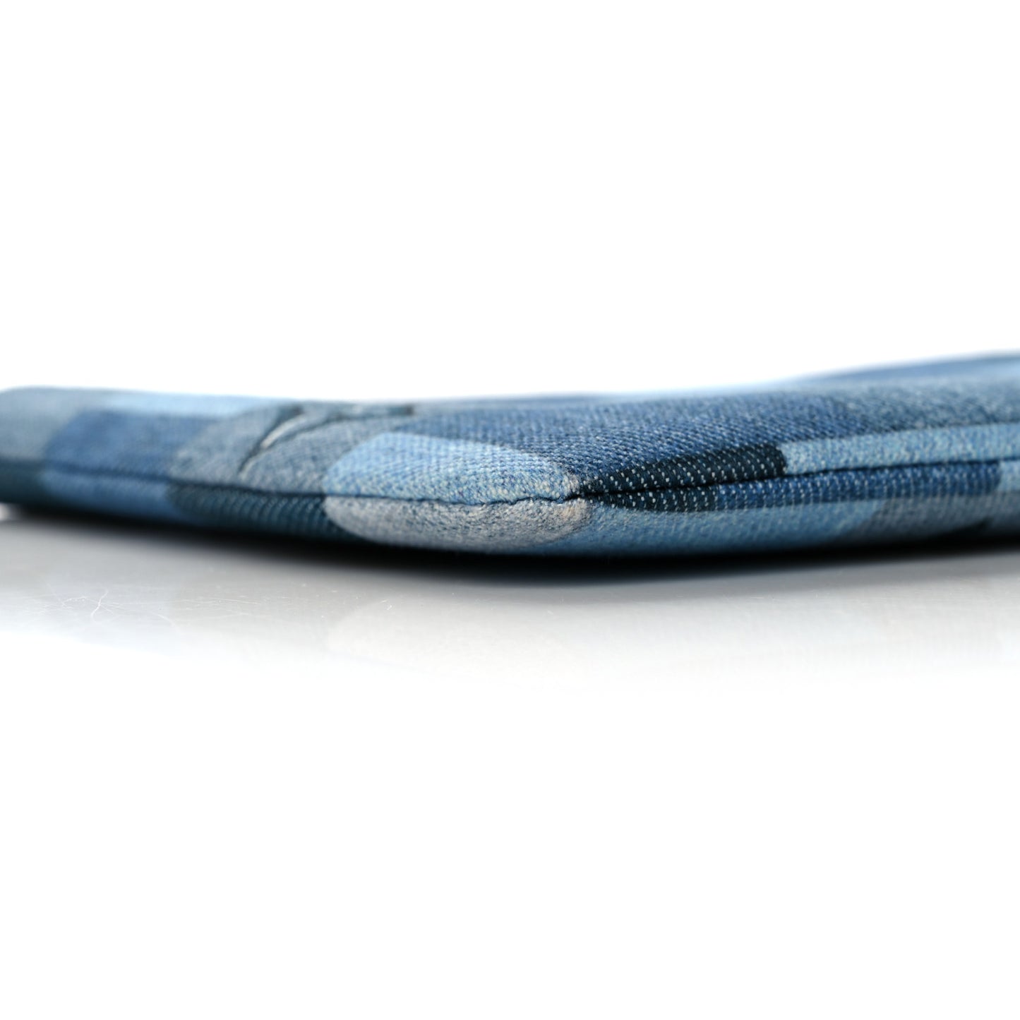 Denim Monogram Patchwork City Pouch Blue Rouge