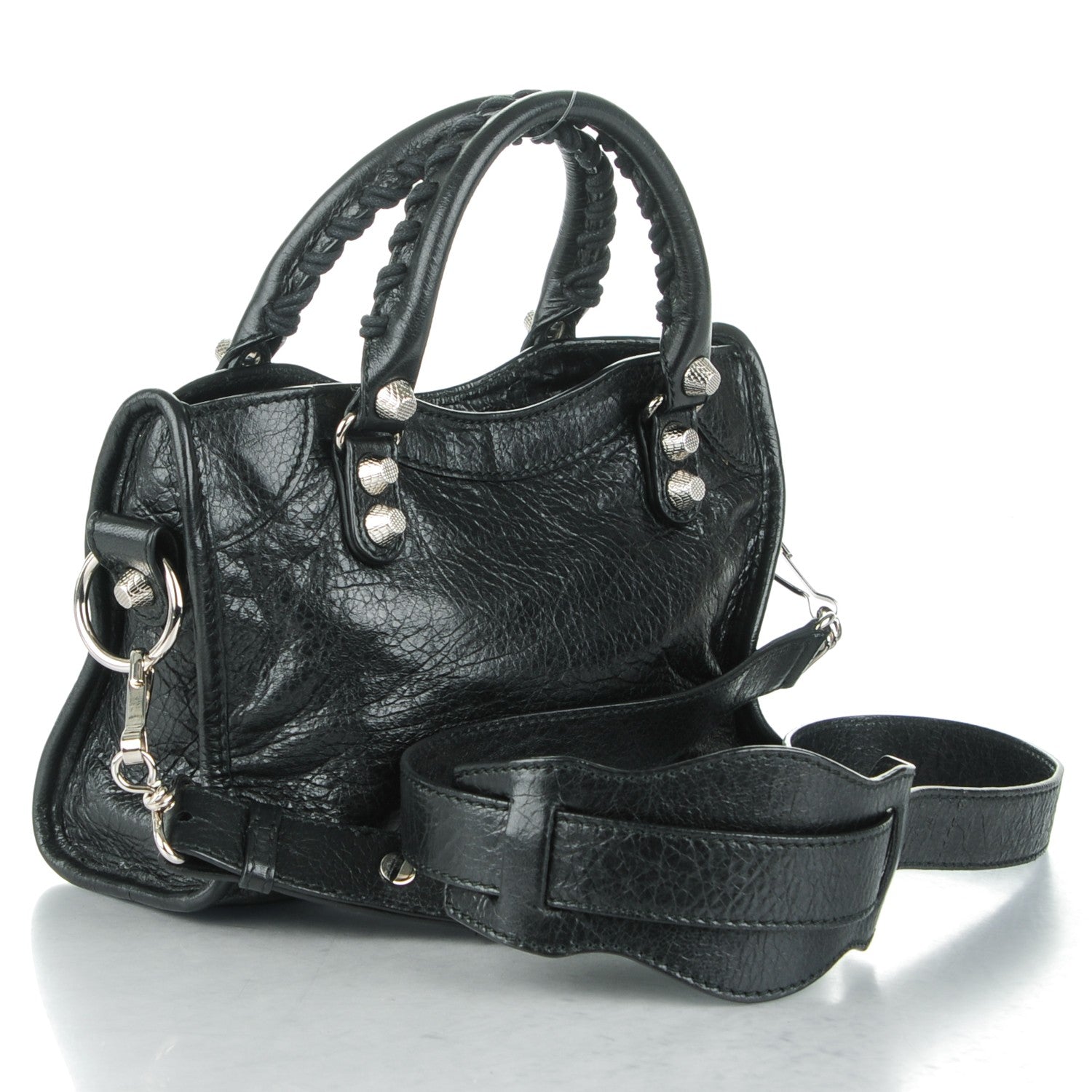 Balenciaga Agneau Giant 12 Silver Hardware Mini City Black 3 of 7
