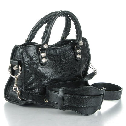 Balenciaga Agneau Giant 12 Silver Hardware Mini City Black 3 of 7