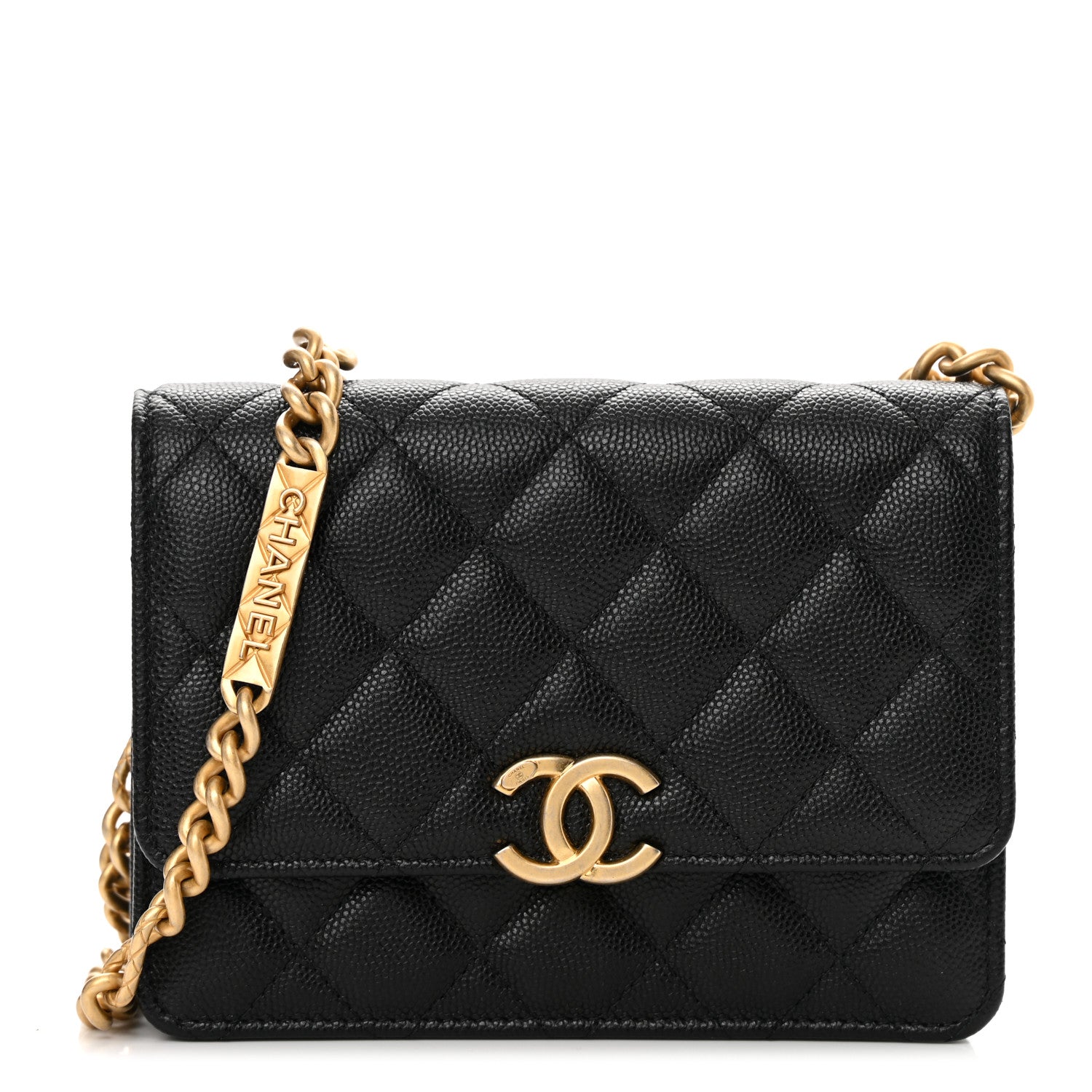 Chanel Caviar Quilted Mini Bracelet On Chain Wallet On Chain WOC Black 1 of 12