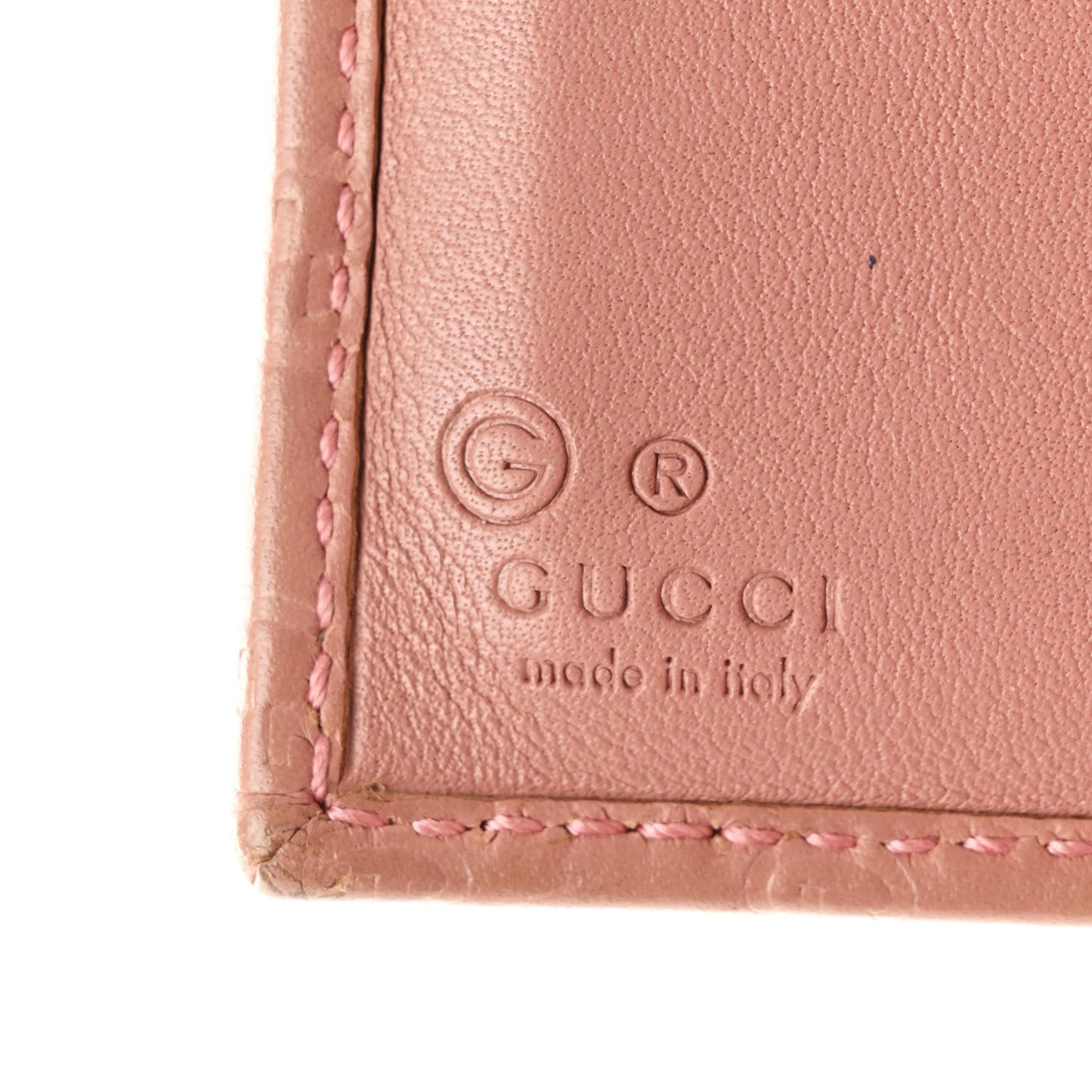 Microguccissima Flap Wallet Pink