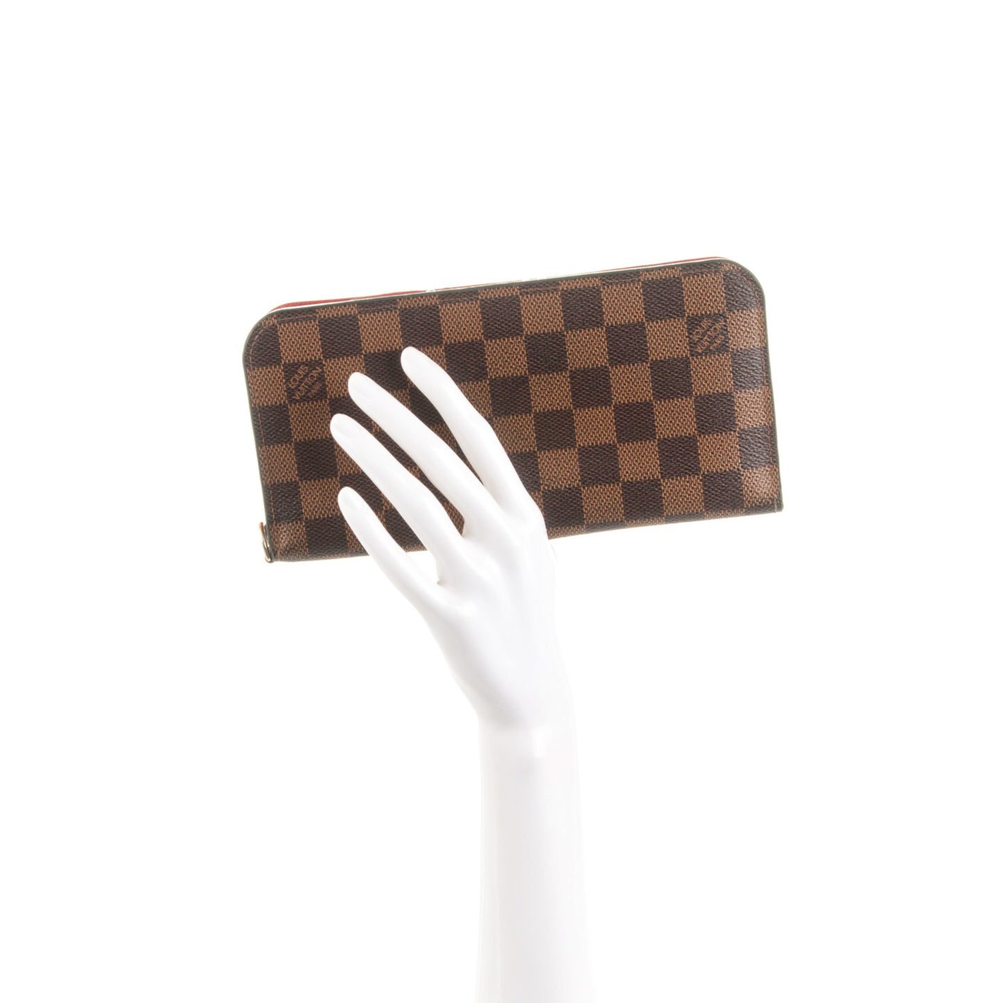 Damier Ebene Insolite Wallet Red