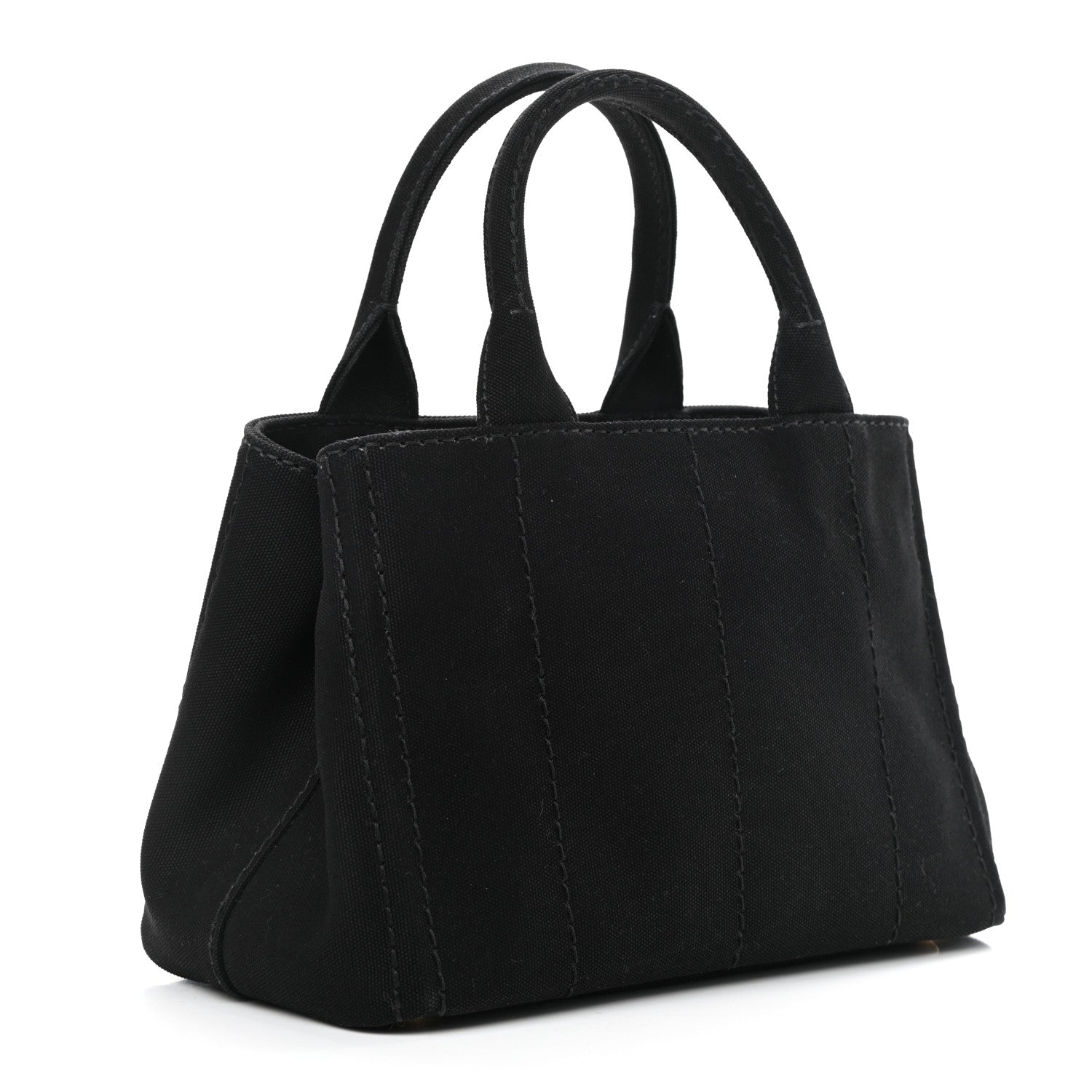 Prada Canapa Small Logo Tote Black Talco 3 of 10