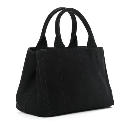 Prada Canapa Small Logo Tote Black Talco 3 of 10