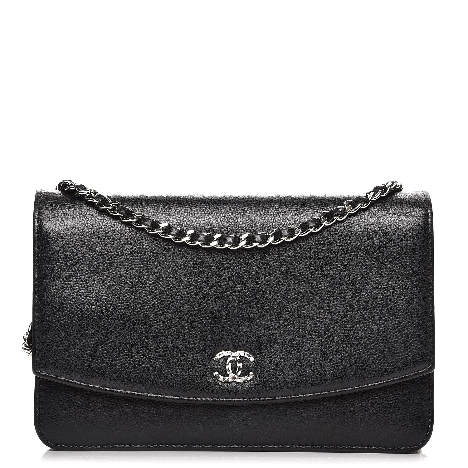 Chanel Caviar Sevruga Wallet On Chain WOC Black 1 of 12