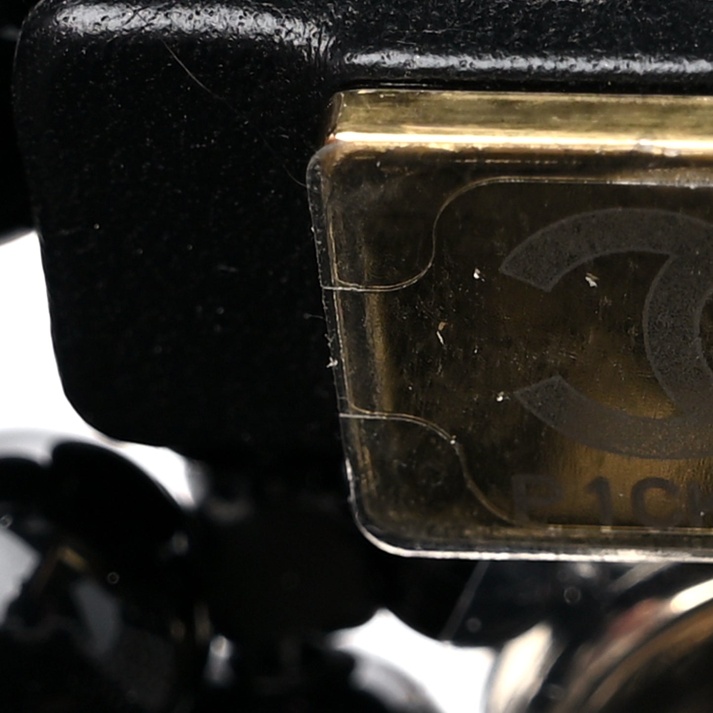 Crystal Pearl Beaded Mini Rectangular Flap Black White