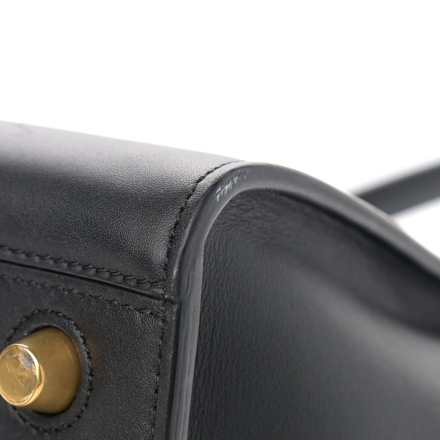 Smooth Calfskin Small Ring Bag Black