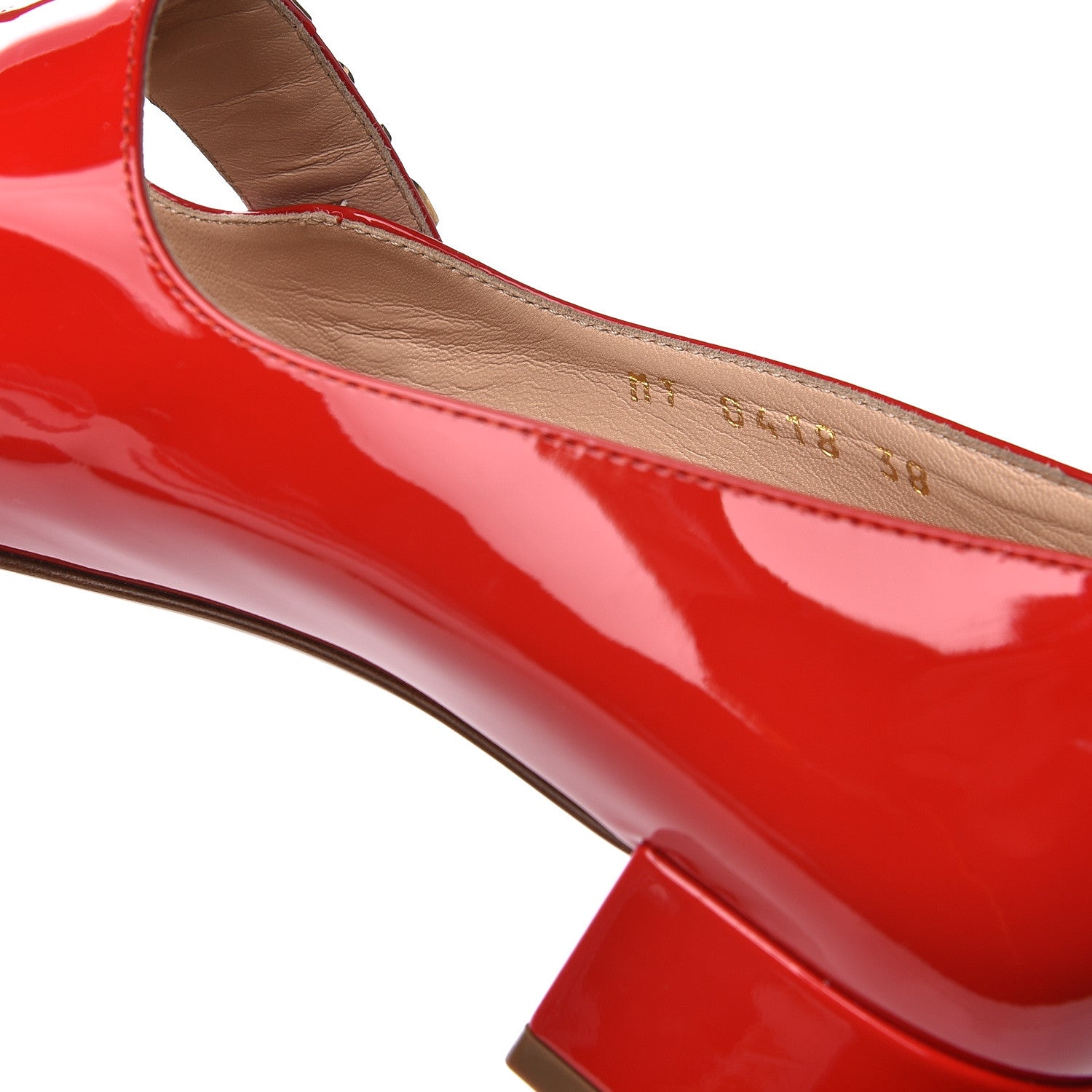 Christian Dior Patent Baby-D Ballet Pumps 38 Deep Red 9 of 12