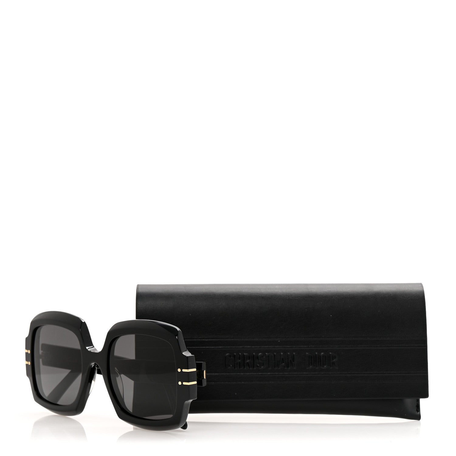 Christian Dior Acetate Diorsignature S1U Square Sunglasses Black 9 of 9
