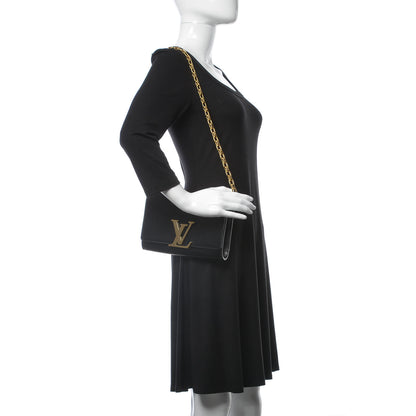 Louis Vuitton Calfskin Chain Louise GM Black 2 of 11