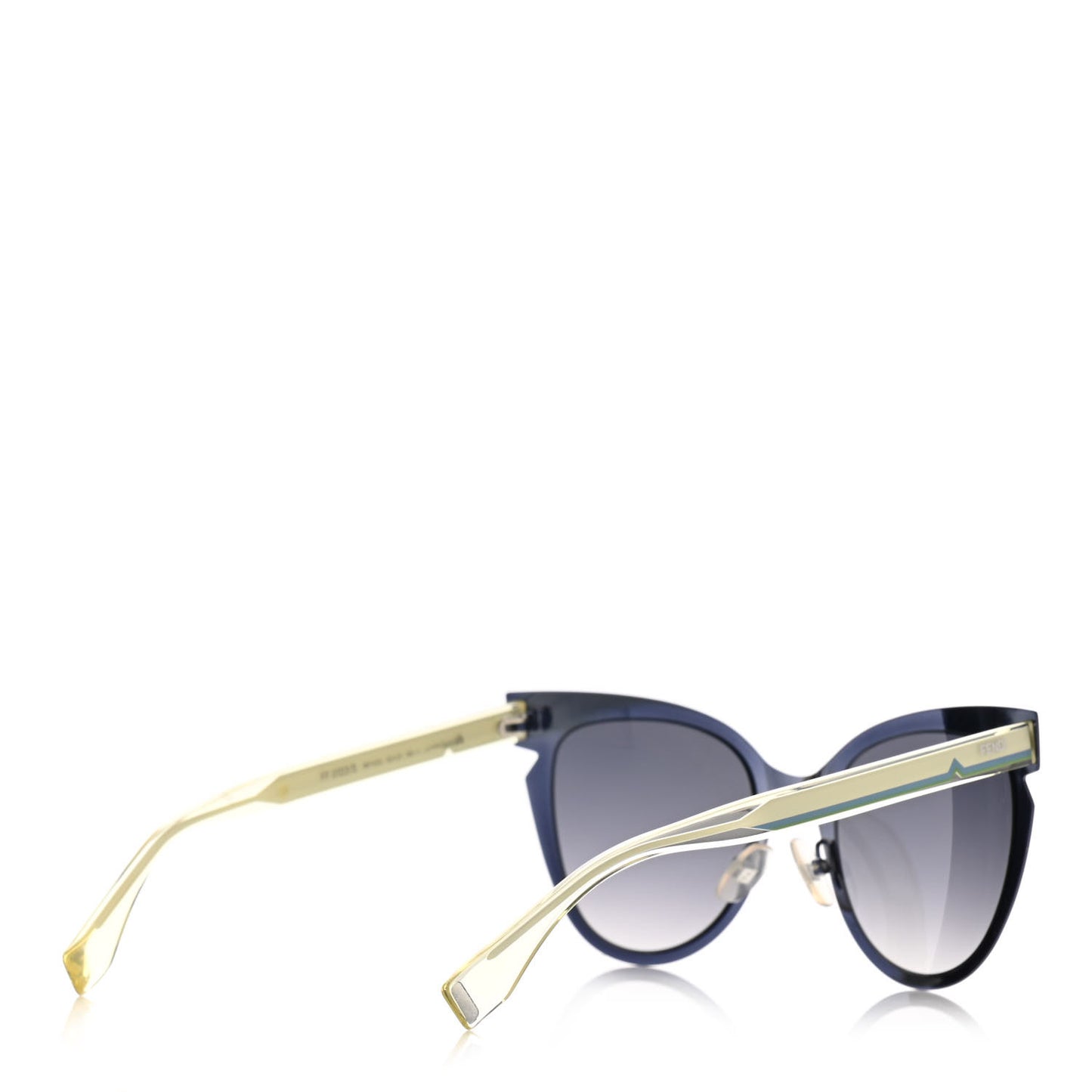 Cat Eye Lines Sunglasses FF 0133/S Blue