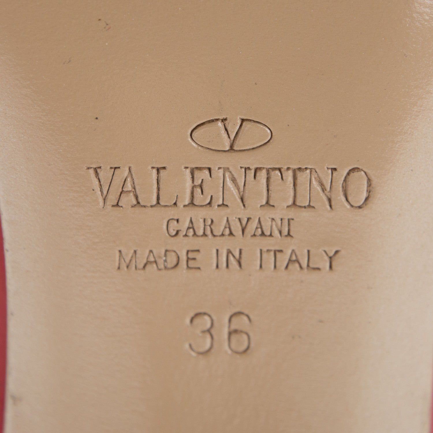 Valentino Garavani Patent Nappa Rockstud Ankle Strap 100mm Pumps 36 Rosso Valentino Poudre 13 of 14