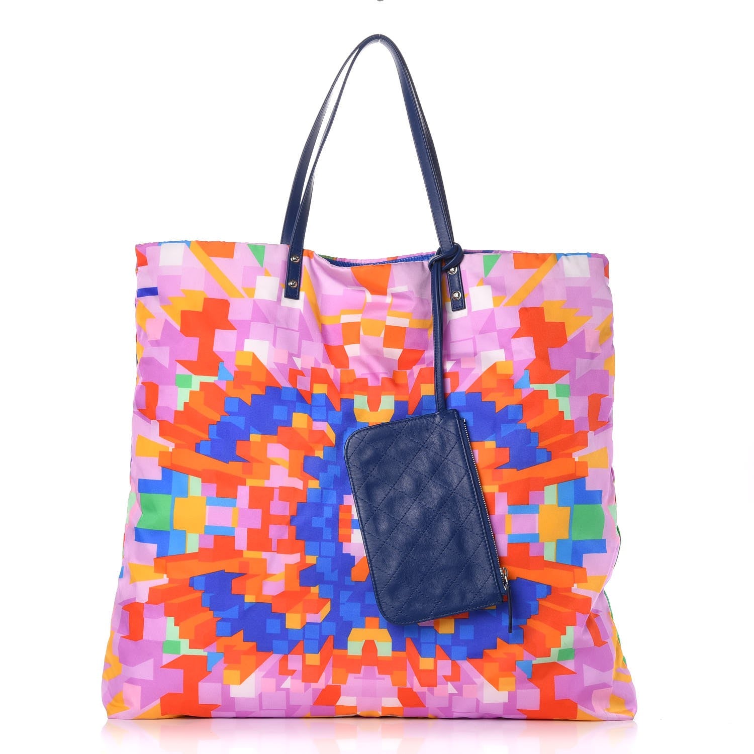 Chanel Nylon Printed CC Tote Multicolor 3 of 11