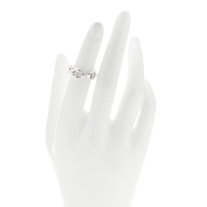 Hermes Sterling Silver PM Chaine d'Ancre Enchainee Band Ring 50 5.25 2 of 7