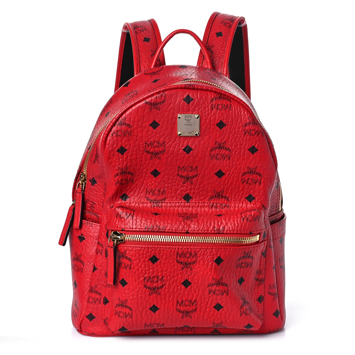 MCM Visetos Small Stark Backpack Ruby Red 1 of 10