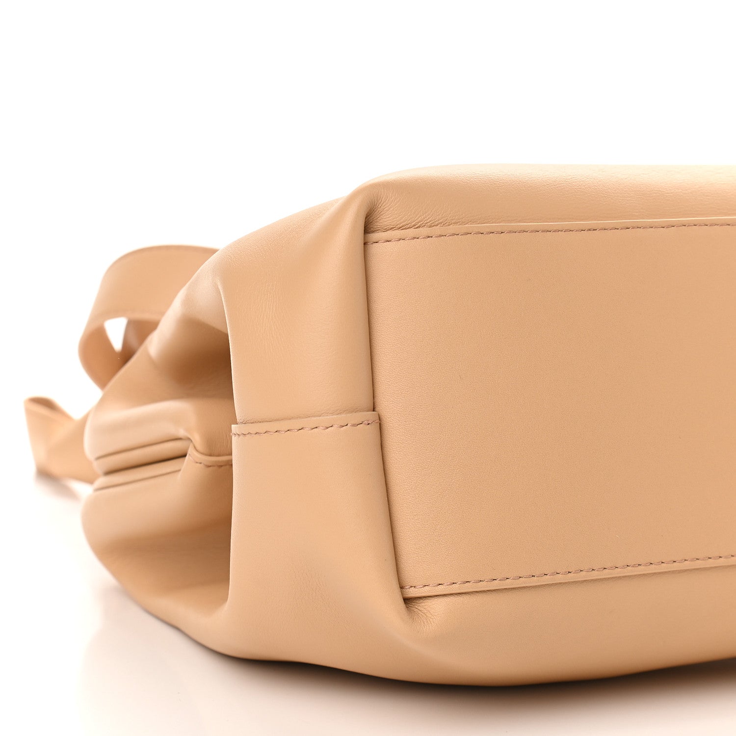 Bottega Veneta Calfskin Medium The Point Triangle Bag Almond 7 of 8