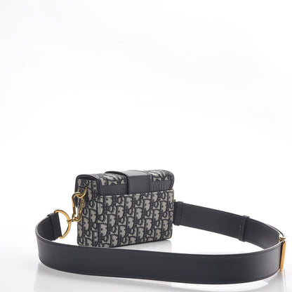 Christian Dior Oblique 30 Montaigne Box Bag Blue 3 of 11