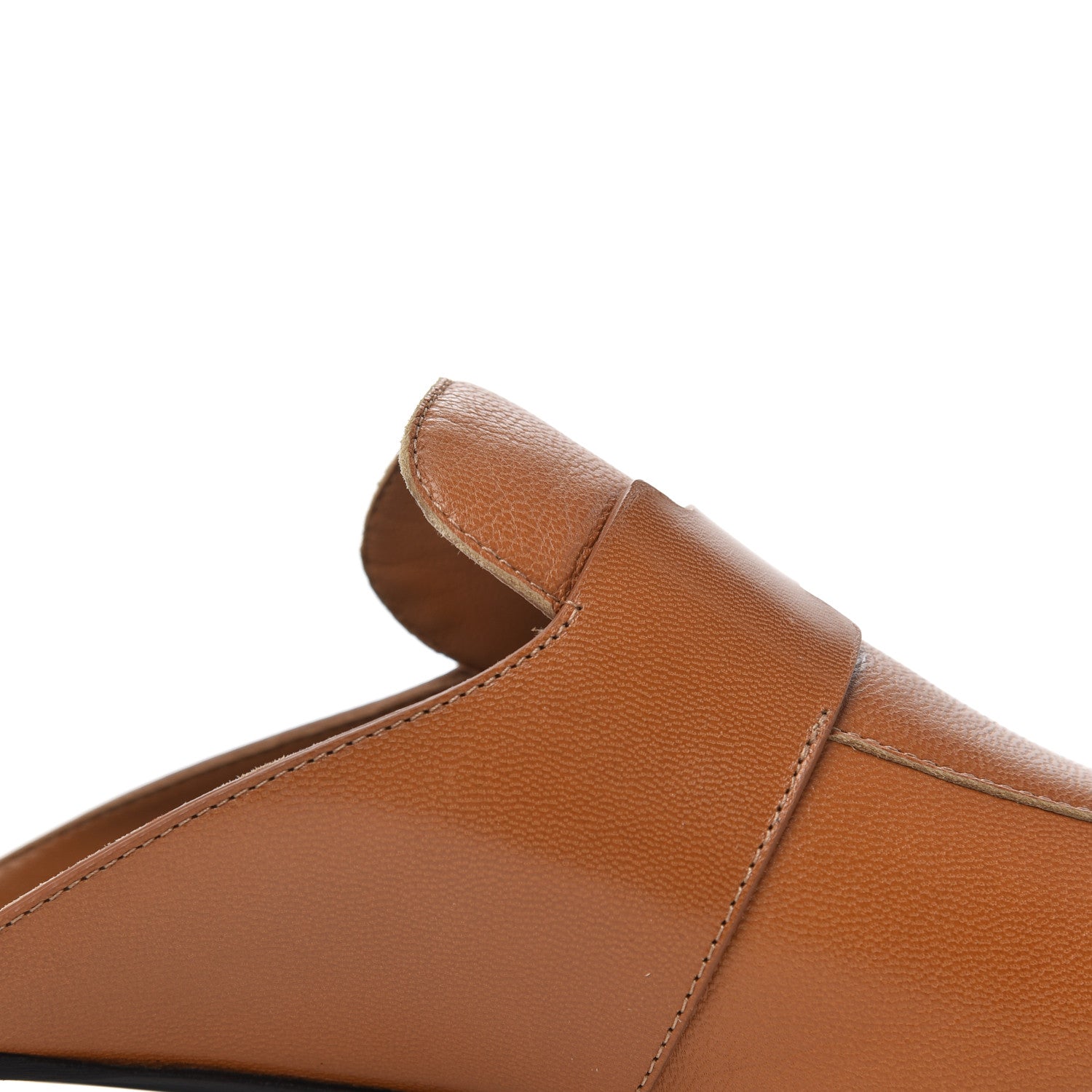 Hermes Goatskin Womens Catena Mules 37 Beige Dore 11 of 14