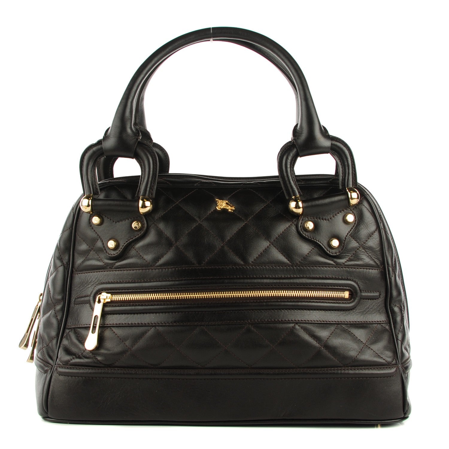 Burberry Lambskin Quilted Westbury Tote Dark Brown 1 of 8