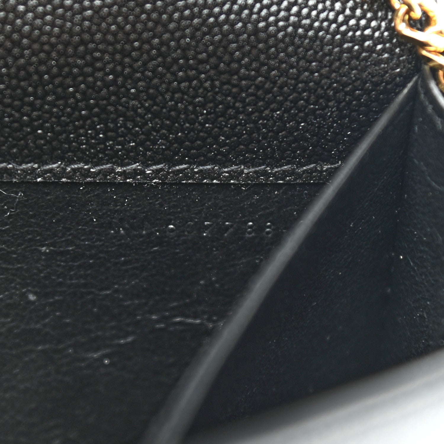 Saint Laurent Grain De Poudre Uptown Chain Wallet Black 7 of 7