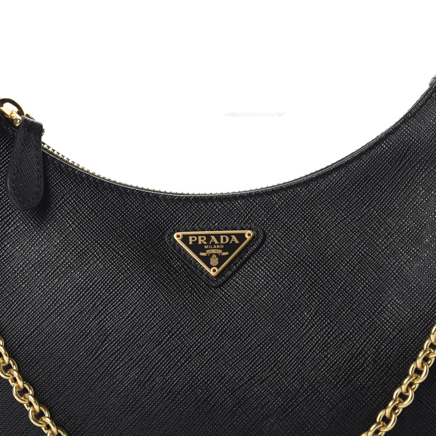 Saffiano Lux Re-Edition 2005 Shoulder Bag Black