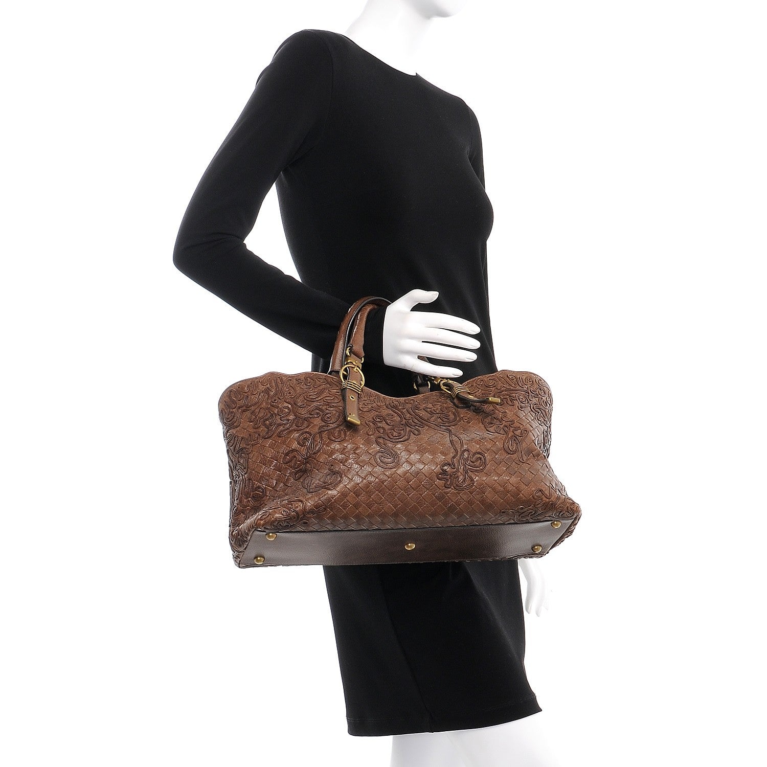 Bottega Veneta Nappa Intrecciato Cornely Tote Pepe 2 of 8