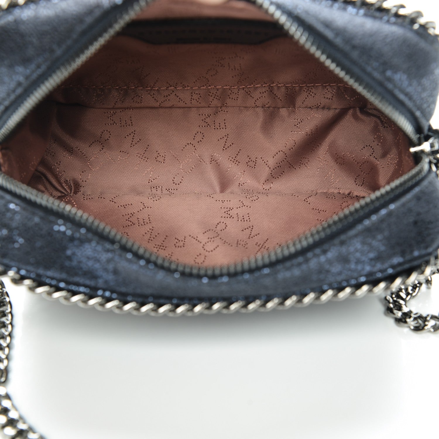 Stella McCartney Shaggy Deer Falabella Crossbody Clutch Bag Blue 5 of 6
