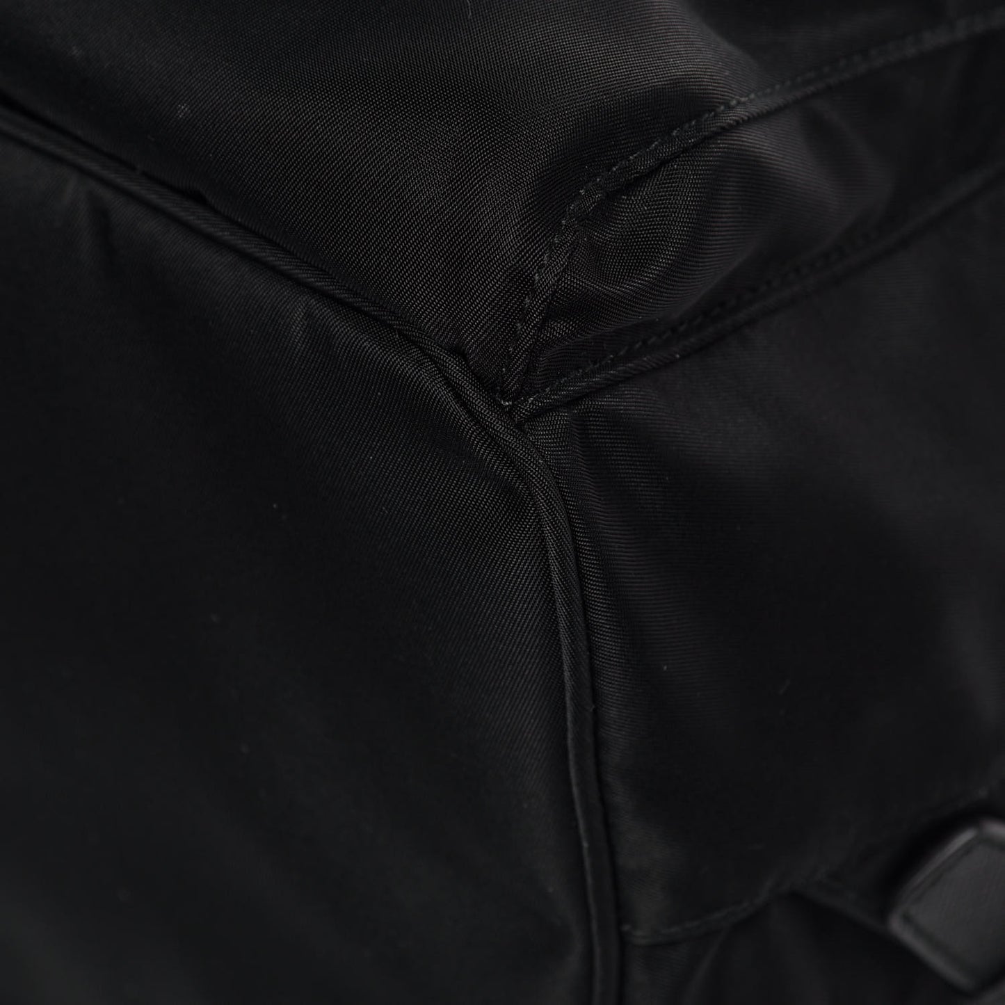 Tessuto Nylon Vela Saffiano Large Backpack Black